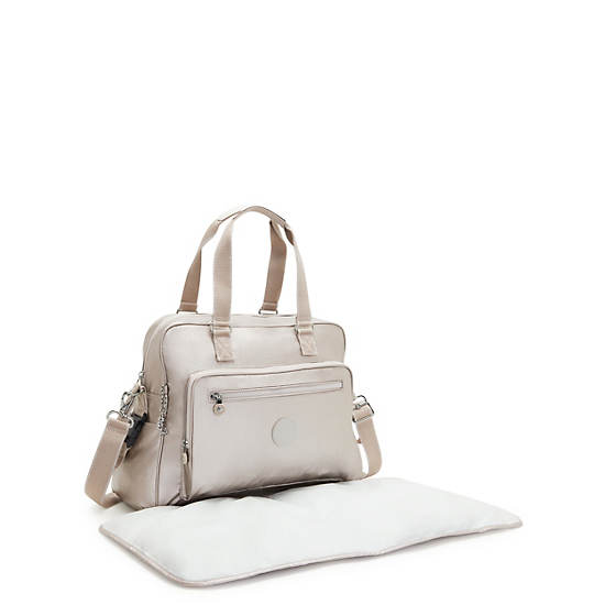 Sacs Kipling Alanna Metallic Diaper Bag Beige | FR 1973QM